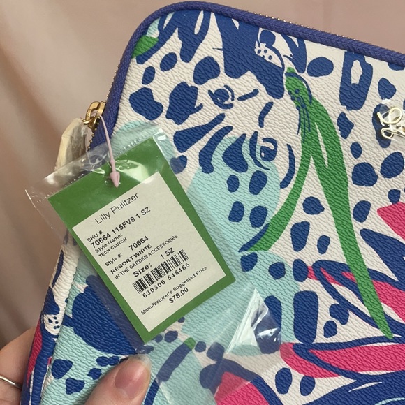 Lilly Pulitzer Tech Clutch Resort White - Picture 3 of 5